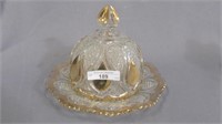 EAPG butter dish-Gold Stain New Jersey
