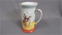Royal Bayreuth Arabians cider pitcher