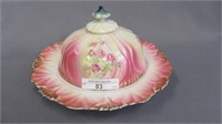 RS Prussia floral butter dish