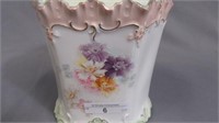 Early Years RS Prussia hand painted biscuit jar