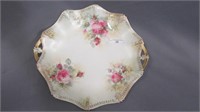 RS Prussia 11" floral cake plate