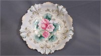 RS Prussia 11" Iris mold floral bowl
