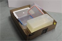 Box of Misc. Food Storage bins