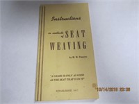 1917 Instruction in Methods of Seat Weaving by
