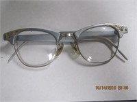 Vtg. Art Craft 4 1/4-5 1/4 Alum. Cat Eye Glasses