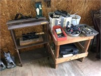 2 Wood Stands & Contents
