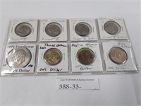 Eight (8) U. S. Dollar Coins