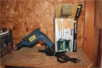 Finish Sander, Electric Drill & 2 Boxes