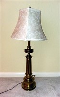 Table Lamp; Brass
