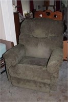 Green upholstered Recliner Lazy Boy