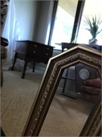 26X32 LARGE MIRROR WITH TWO SMALLER MIRRORS GOLD