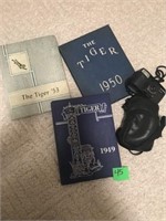 OLD YEARBOOKS AND CAMERA