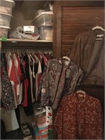 HALL CLOSET , COATS, MISC