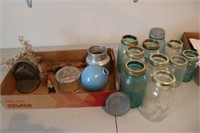 Jars, Bookends, Napkin Ring, Cream Can