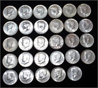 29- 40% Silver Kennedy U.S. Half Dollar Coins
