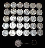 31, 1964 Silver Kennedy U.S. Half Dollar Coins