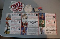 Assorted Advertising Pin Ups