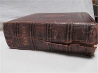1856 Bible, fragile, has damage