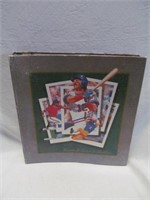 Notebook of sports cards