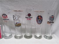 Tall beer glasses
