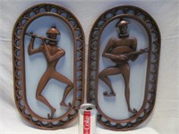 Wall plaques, musicians