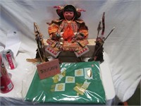 Samurai doll w. accessories