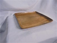 Vintage Wooden Square Serving Tray