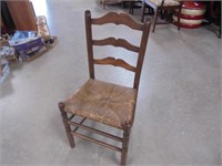 Vintage woven seat chair