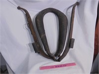 Vintage horse collar with hames