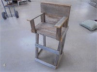 Barn wood high chair