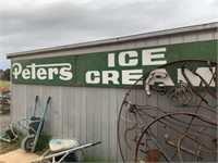 20FT X 2.6FT 2PCE PETERS ICE CREAM SIGN