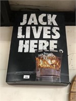 "JACK DANIELS LIVES HERE" BAR LIGHT