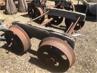 PR VICTORIAN RAILWAY TROLLEY WHEELS