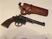 Smith & Wesson .22 Revolver W/Leather Case
