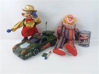 3 jouets à batteries, 1970's, non testé