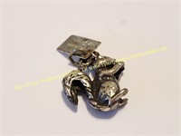 STERLING SILVER BELL CHARM SQUIRREL