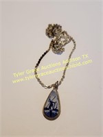 STERLING SILVER BLUE DELFT NECKLACE