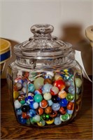 Jar of old marbles