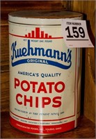 Vintage potato chip can