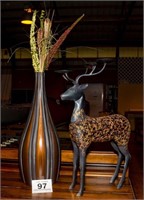 Deer & vase - vase is 22" t