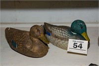 Mallard ducks (2) - 13" long