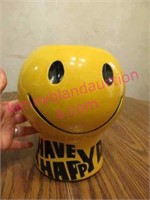 vintage mccoy "have a happy day" cookie jar