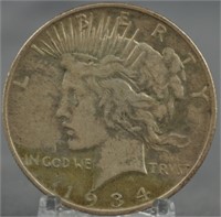 1934-D Peace Silver dollar