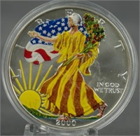 2000 Colorized American Silver Eagle