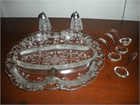 Cambridge Serving Tray -Glass Spoon-S&P Shakers 1