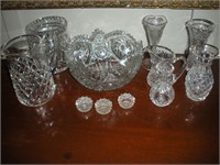 Crystal Pressed Cut Glassware-Bowls-Salt
