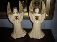 Christmas Angel Lighted Statues 2 Pcs 1 Lot