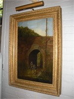 Oil on Canvas 28 x37" Tunnel Bridge