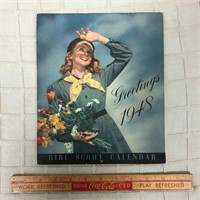 1948 GIRL SCOUT CALENDAR- MINT