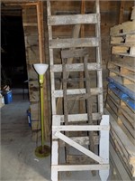 Old Ladders & Working Floor Lamp